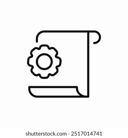 configuration file icon sign vector