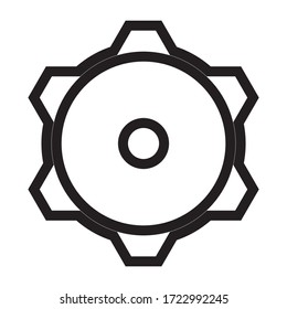 Configuration, gear icon. vector graphics