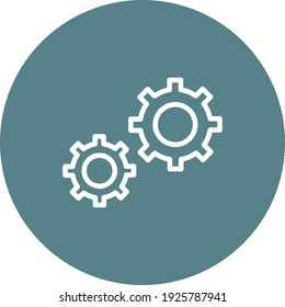 Configuration, gear icon vector image. Can also be used for Web Marketing. Suitable for use on web apps, mobile apps and print media.