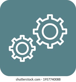 Configuration, gear icon vector image. Can also be used for Web Marketing. Suitable for use on web apps, mobile apps and print media.