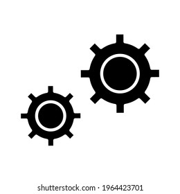 Configuración, imagen vectorial de icono de engranaje. También se puede utilizar para el marketing web. Idóneo para aplicaciones web, aplicaciones móviles y medios impresos.