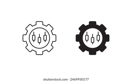 Configuration icon design with white background stock illustration