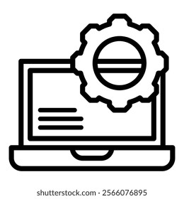 Configuration Icon Element For Design