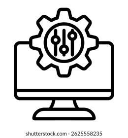 Elemento De Icono De Configuración Para Diseño