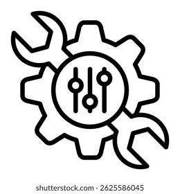 Configuration Icon Element For Design