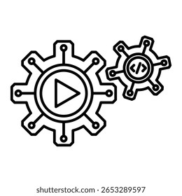 Elemento De Ícone De Configuração Para Design