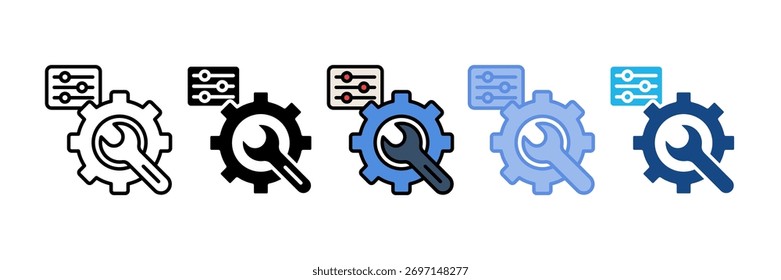Configuration Icon Element For Design