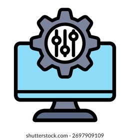 Elemento De Icono De Configuración Para Diseño