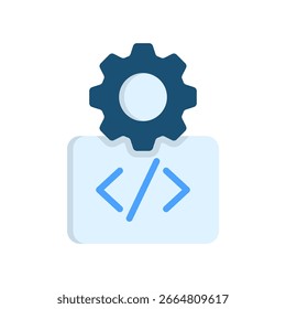 Configuration Icon Flat Vector Illustration