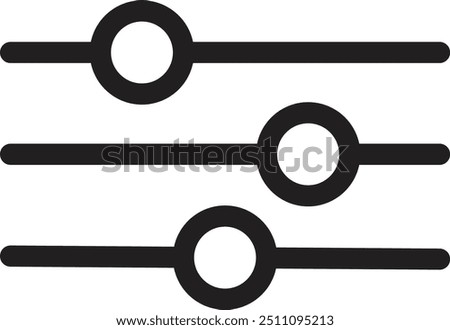 configuration icon , illustration  template for many purpose. Isolated on white background. Vector
