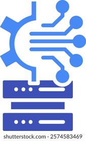 Configuration Icon Mixed Vector Illustration