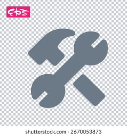 Icono de configuración, ícono de configuración, ícono de modificación, mantener, Ajuste, Icono de Vector de formato EPS archivo de ilustración
