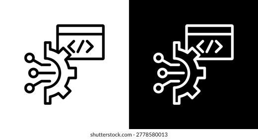 Configuration Icon Sheet Black And White
