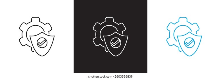 Configuration icon. Vector illustration. isolated on white and black background. EPS 10