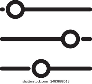 Vector de iconos de configuración, ilustración Plantilla de logotipo para muchos fines. Aislado sobre fondo blanco.