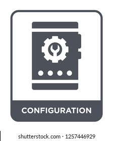 configuration icon vector on white background, configuration trendy filled icons from Marketing collection, configuration simple element illustration