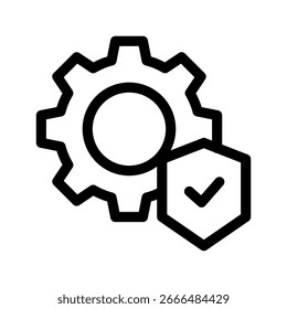 Icono de configuración Ilustración de diseño de símbolo de Vector