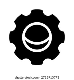 Icono de configuración Ilustración de diseño de símbolo de Vector