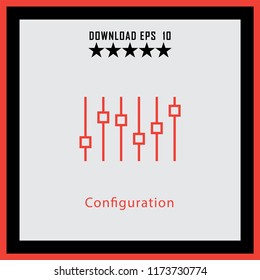 Configuration  line icon