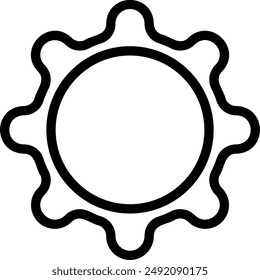 Vector de ilustración de icono de línea de configuración