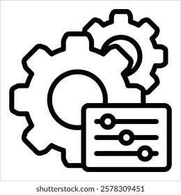 Configuration Management Icon Element For Design