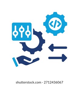 Konfigurations-Management-Symbol - Gemischte Vektorgrafik