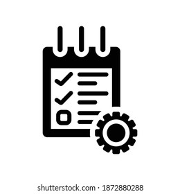 Configuration plan icon.setting,list,reminder (vector illustration)