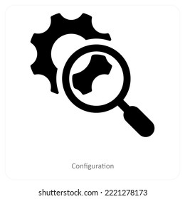 Configuration and settiing icon concept