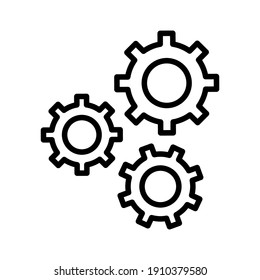 Configuration, settings, gear icon vector image. Can also be used for seo and web. Suitable for use on web apps, mobile apps and print media.
