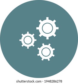 Configuration, settings, gear icon vector image. Can also be used for seo and web. Suitable for use on web apps, mobile apps and print media.