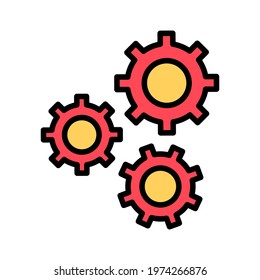 Configuration, settings, gear icon vector image. Can also be used for seo and web. Suitable for use on web apps, mobile apps and print media.