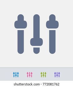 Configuration Sliders - Ants Icons. A professional, pixel-aligned icon. 