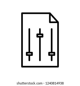 Configuration vector icon