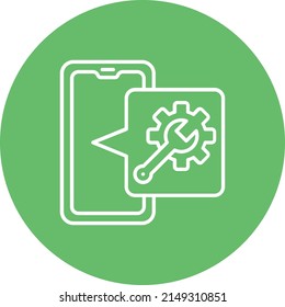 Icono de vector de configuración. Se puede usar para imprimir, móviles y aplicaciones web.