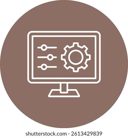 Configuration vector icon. Can be used for printing, mobile and web applications.