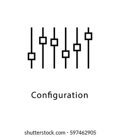 Configuration Vector Line Icon 