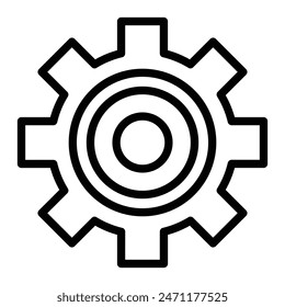Configuration Vector Line Icon Design