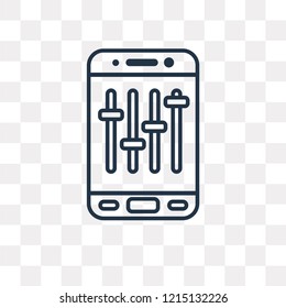 Configuration vector outline icon isolated on transparent background, high quality linear Configuration transparency concept can be used web and mobile