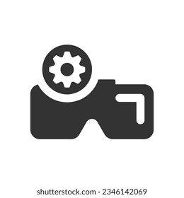 Configuration VR icon, Vector Graphics