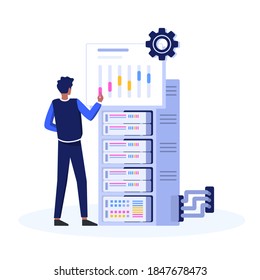configure concept vector illustration. isolated on white background