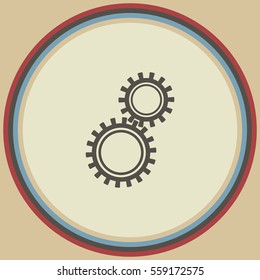 Configure gears icon, web design element