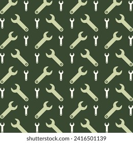 Configurar icono repetir patrón de moda fondo de hermosa ilustración vectorial verde