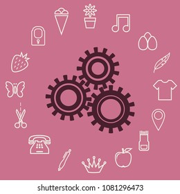 Configure icon, web design element