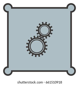 Configure icon, web design element