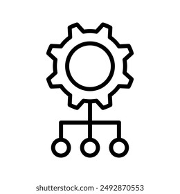 configure network glyph flat vector icon color editable