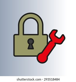 configure security, protection, color icon