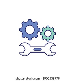 Configure vector icon style illustration. EPS file 10