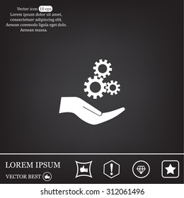 Configure Web icon. vector design