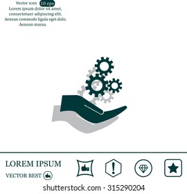 Configure Web icon. vector design