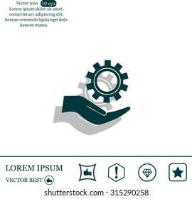 Configure Web icon. vector design